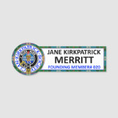 CKS NAME BADGE #020 Jane Kirkpatrick Merritt Namensschild (Vorderseite)
