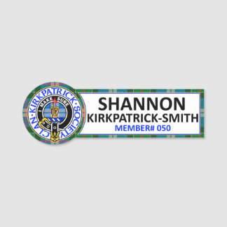CKS NAMENSAUSWEIS - SHANNON KIRKPATRICK-SMITH 050 NAMENSSCHILD