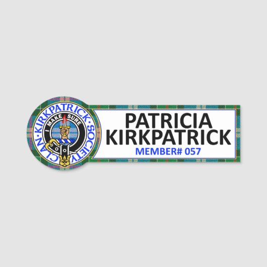 CKS NAMENSSCHILD - #057 Patricia Kirkpatrick (Vorderseite)