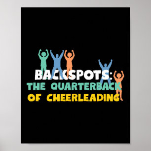 Ckspots Cheerleading-Design für Turner und Flieger Poster