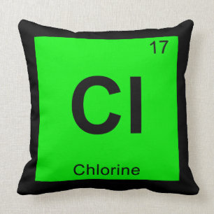 Cl - Chemische Chemische Chemische Periodische Ken Kissen
