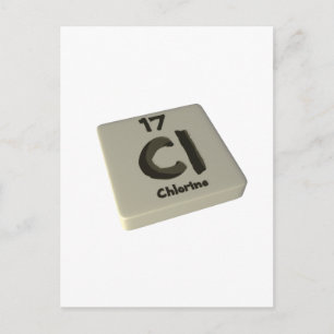 Cl Chlor Postkarte