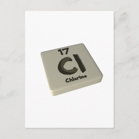 Cl Chlor Postkarte (Vorderseite)
