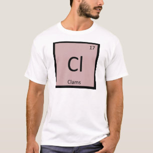 Cl - Muscheln Chemie Periodensystem Symbol T-Shirt