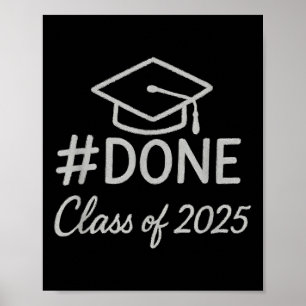 CL of 2025 Abschluss Hashtag Fertig Graduate Poster