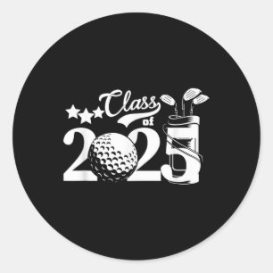 Cl of 2025 Abschluss Senior 2025 Golfer Golf Play Runder Aufkleber