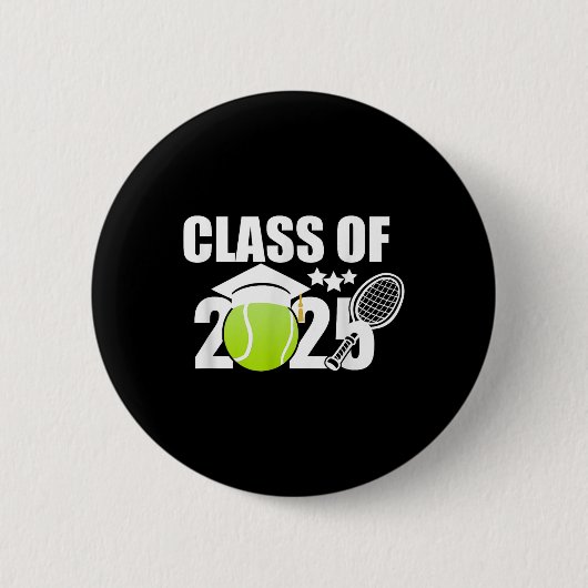 CL of 2025 Abschluss Senior Tennis Player Geschenk Button (Vorderseite)