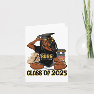 CL of 2025 African American Women Black Girl Gradu Karte