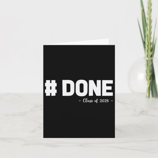 CL of 2025 Done Uni Graduat Karte (Vorderseite)