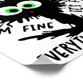 Cl of 2025 Funny Black Cat Poster (Ecke)