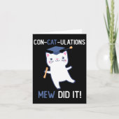 CL of 2025 Graduate Mew hat es Cat Lover Graduatio Karte (Vorderseite)
