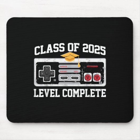 CL of 2025 Level Complete Video Gamer Senior Gradu Mousepad (Vorne)