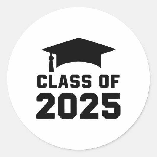 CL of 2025 School Abschluss Runder Aufkleber (Vorderseite)