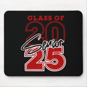 Cl of 2025 Senior - 2025 Abschluss Red Mousepad