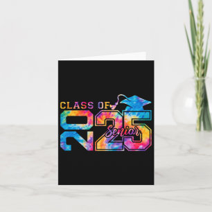 Cl of 2025 Senior 2025 Gefärbte Krawatte Graduate Karte