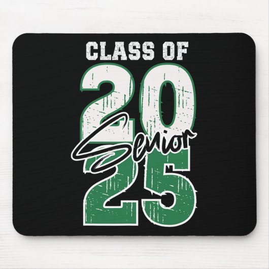 CL of 2025 Senior - Abschluss 2025 Green Mousepad (Vorne)