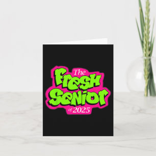 CL of 2025 Senior Fresh 90s Retro TV Style Graduat Karte