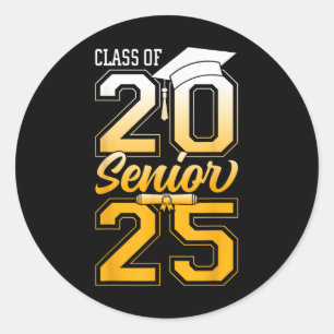 CL of 2025 Senior Grad Uni-Abschluß Gift Wom Runder Aufkleber