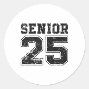 CL of 2025 Senior Graduate Runder Aufkleber