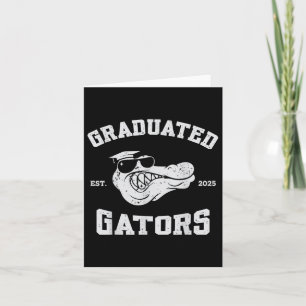 Cl of 2025 Senior Men Graduated Gators Mascot Kids Karte