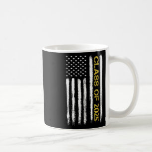 CL of 2025 Senior Patriotic American Flag Graduati Kaffeetasse