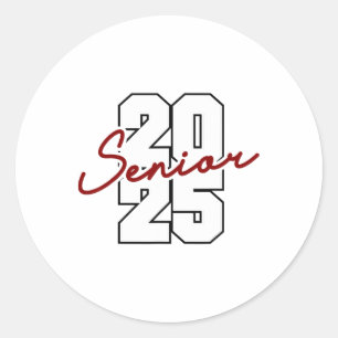 CL of 2025 Seniors High School Uni-Abschluß Runder Aufkleber