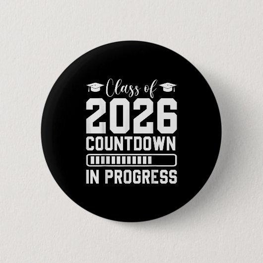 CL of 2026 Countdown in Progress Senior Graduate Button (Vorderseite)