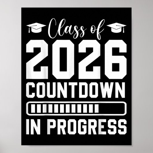 CL of 2026 Countdown in Progress Senior Graduate Poster (Vorne)