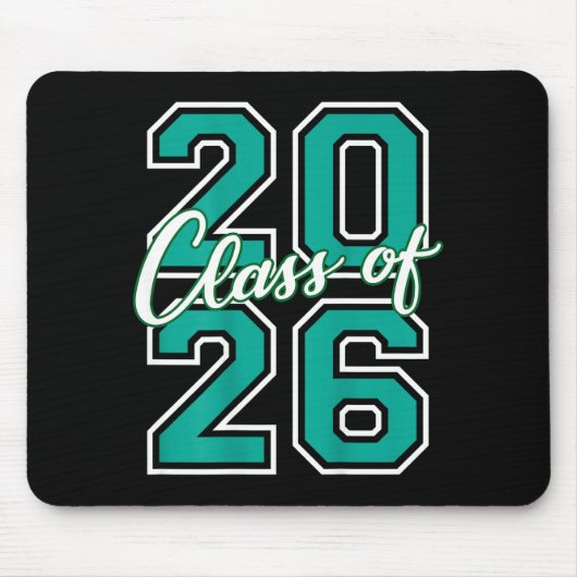 Cl Of 2026 Graduation Varsity Teal And White On Th Mousepad (Vorne)