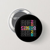 CL of 2026 Senior 2026 Abschluss Student Men Wome Button (Vorne & Hinten)