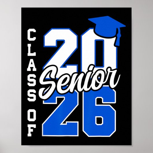 Cl Of 2026 Senior 2026 Back To School 2025 Graduat Poster (Vorne)