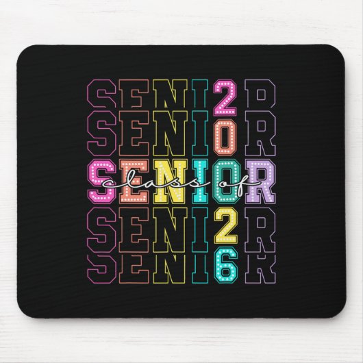 Cl Of 2026 Senior 2026 Back To School 2026 Graduat Mousepad (Vorne)