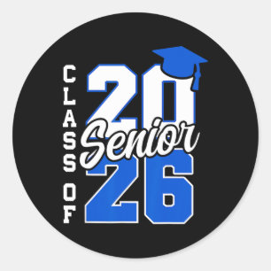 CL of 2026 Senior 2026 Ck to School 2025 Graduatio Runder Aufkleber