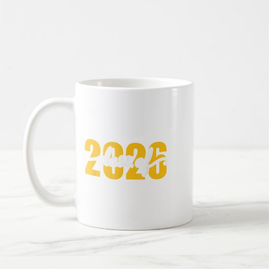CL of 2026 Senior 26 High School Abschluss Black Kaffeetasse (Links)