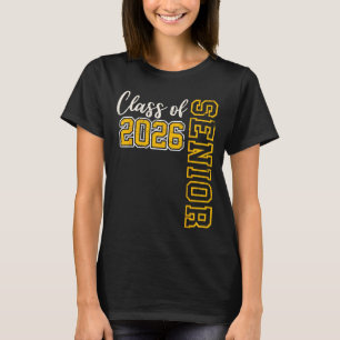 CL of 2026 Senior 26 High School Abschluss Black T-Shirt