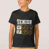 CL of 2026 Senior 26 High School Abschluss Black T-Shirt (Vorderseite)
