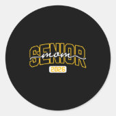 CL of 2026 Senior Mama High School Abschluss Black Runder Aufkleber (Vorderseite)