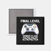CL of 2026 Senior Video Game Final Level School Ga Magnet (Vorderseite/Rückseite)