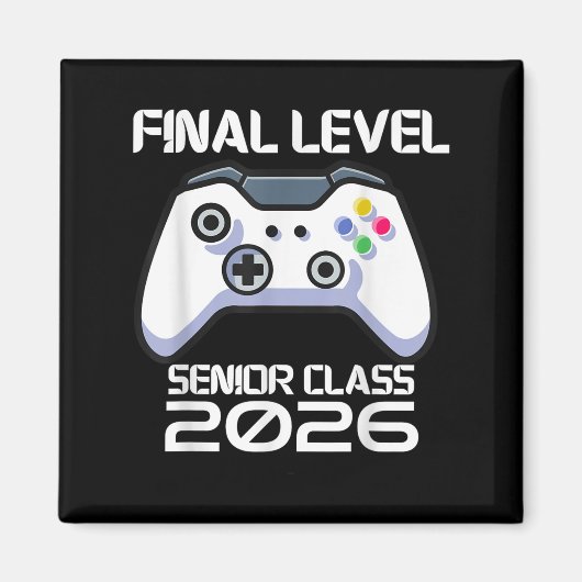CL of 2026 Senior Video Game Final Level School Ga Magnet (Vorne)