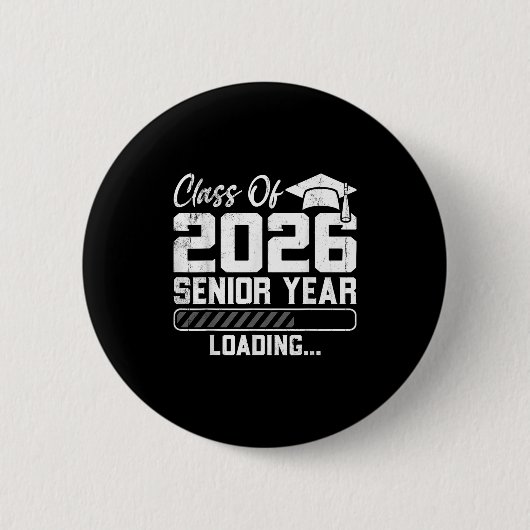 CL of 2026 Senior Year Loading Countdown Graduatio Button (Vorderseite)