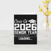 CL of 2026 Senior Year Loading Countdown Graduatio Karte (Gelbe Blume)