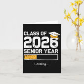 CL of 2026 Senior Year Loading Funny Senior 2026 Karte (Gelbe Blume)
