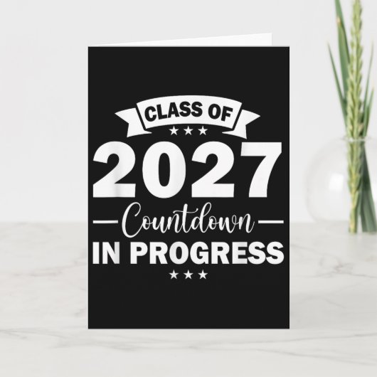Cl Of 2027 Countdown In Progress Fun First Day Jun Karte (Vorderseite)