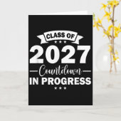 Cl Of 2027 Countdown In Progress Fun First Day Jun Karte (Gelbe Blume)