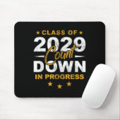 Cl Of 2029 Count Down Graduating Fun First Day 8th Mousepad (Mit Mouse)