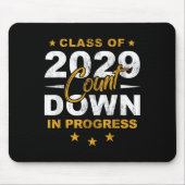 Cl Of 2029 Count Down Graduating Fun First Day 8th Mousepad (Vorne)