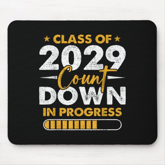Cl Of 2029 Count Down In Progress Graduation 8th G Mousepad (Vorne)