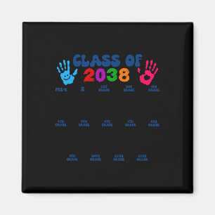 CL of 2038 Handprint Niedlich zurück in die Schule Magnet