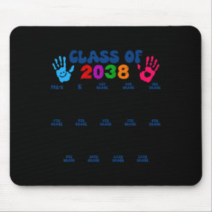 CL of 2038 Handprint Niedlich zurück in die Schule Mousepad