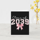 Cl Of 20&#  Grad Preppy Coquette Bow Girly Girl K Karte (Gelbe Blume)